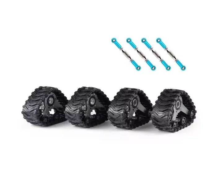 4 Pcs Metal Upgrade Track Wheel Set for RC Model Car DIY Replacement Parts Crawler Accessories