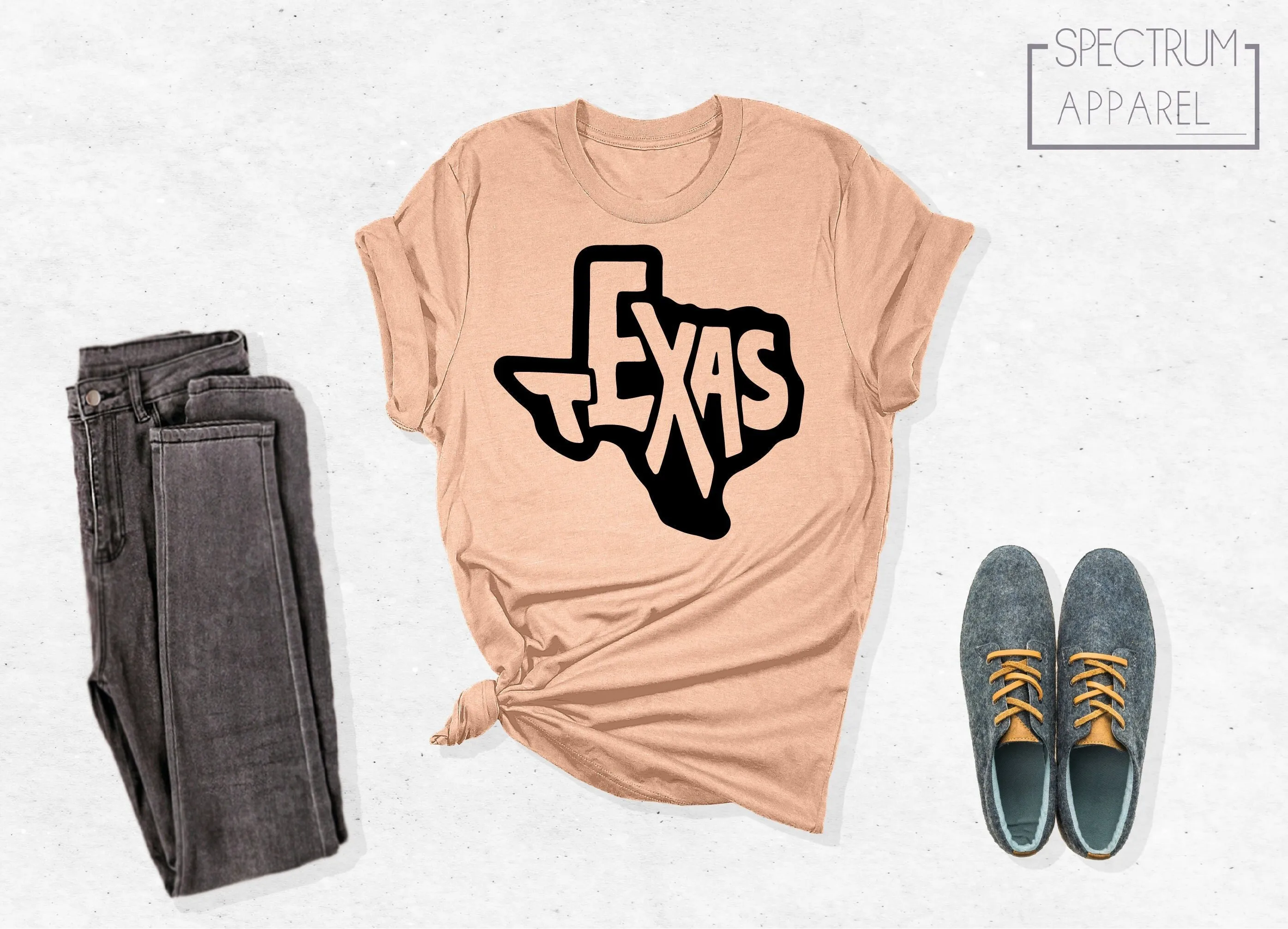 

Texas Map T Shirt Home Cactus Women'S