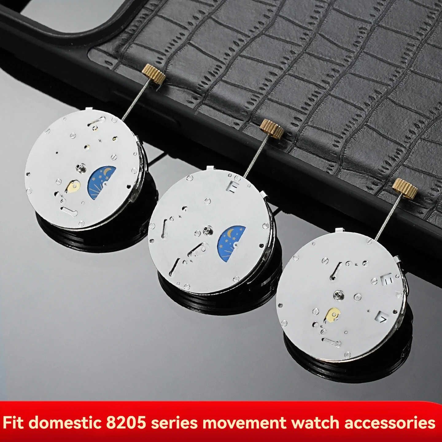 

For Chinese 8205 Six-Hand Moon Phase 3/6/9/12 Series Mechanical Movement, High Quality Watch Repair Parts, Movement Replacement