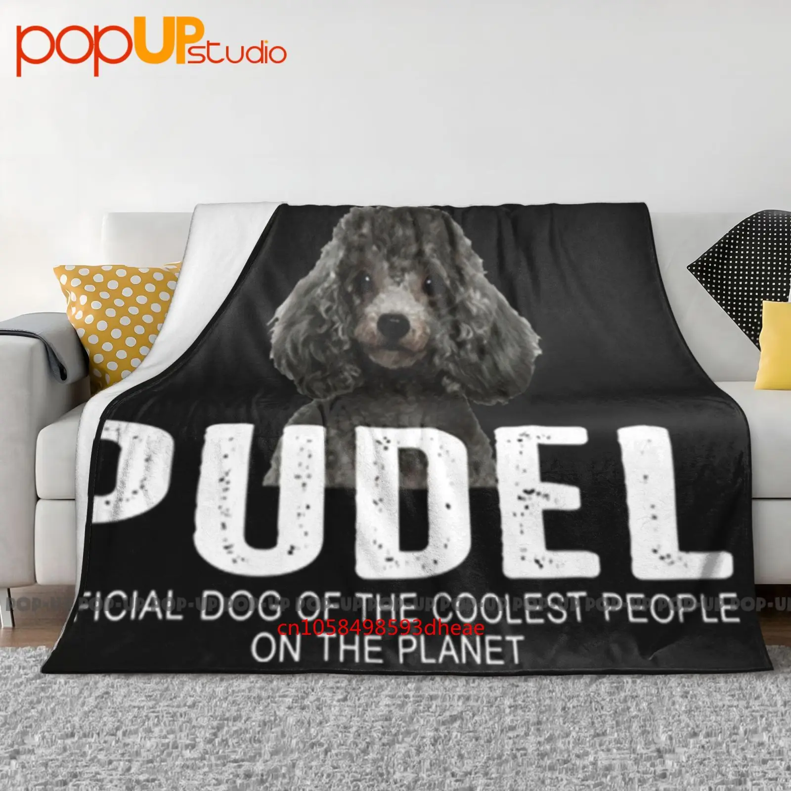 Poodle Pudle Poodle Dog Motif Manta ultrasuave Edredón Funda de sofá de invierno Fundas de cama