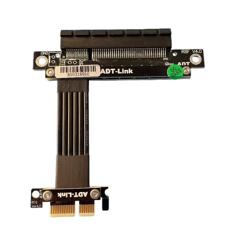 ADT-LINK GEN 4.0 PCIe 3.0 1X to 4X Riser Adapter for Graphic Card PCI Express SSD LAN USB Card PCIE X1 To X4 Extension Cable