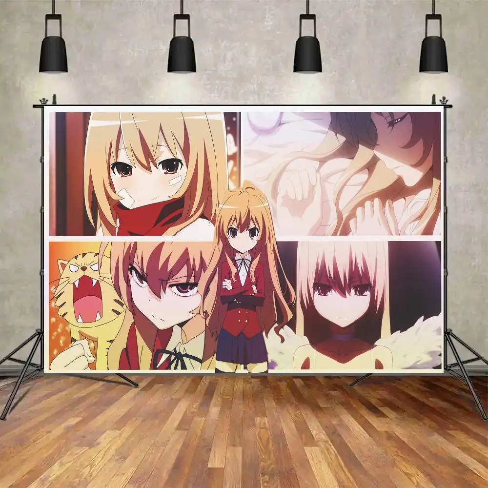 1 قطعة أنيمي T-Toradora الديكور خلفية نسيج التصوير خلفية معدات الاستوديو اكسسوارات الديكور المنزل
