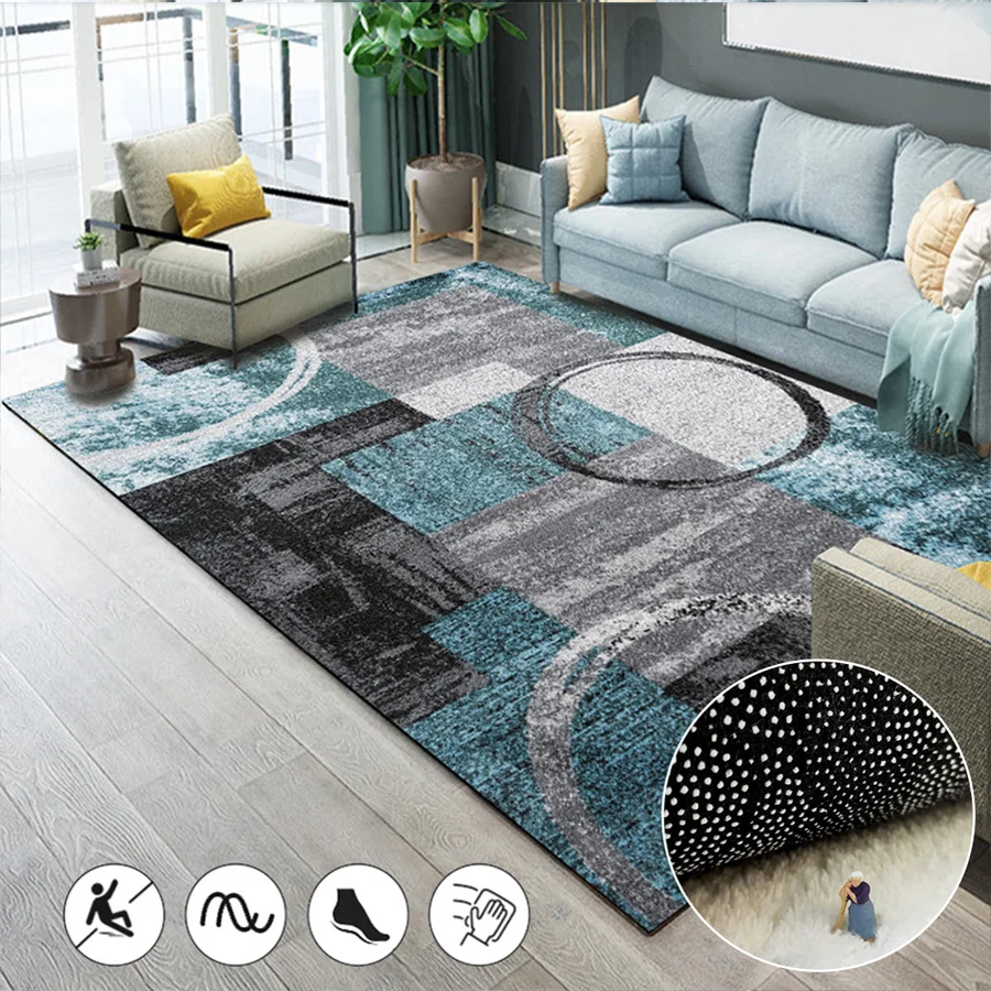 

Nordic Abstract Rendering Carpets for Living Room Decoration Home Area Rug Large Soft Bedroom Decor Bedside Carpet Lounge Rugs