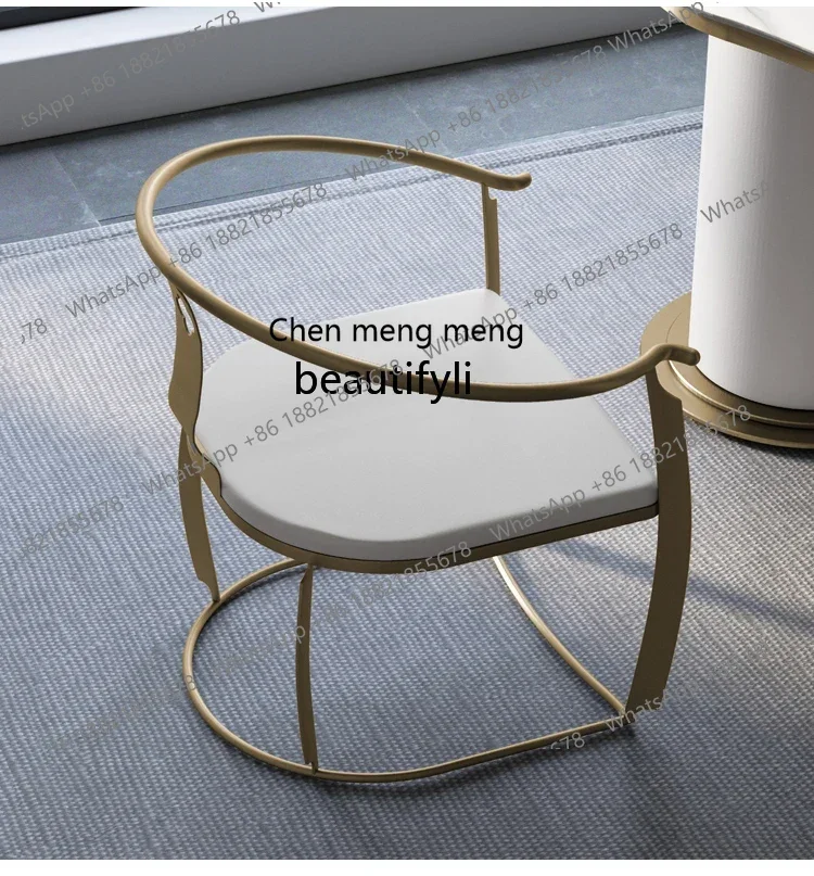 

ss7304Tea Chair Master New Chinese Style round-Backed Armchair Minimalist Leisure Chair Light Luxury Chair