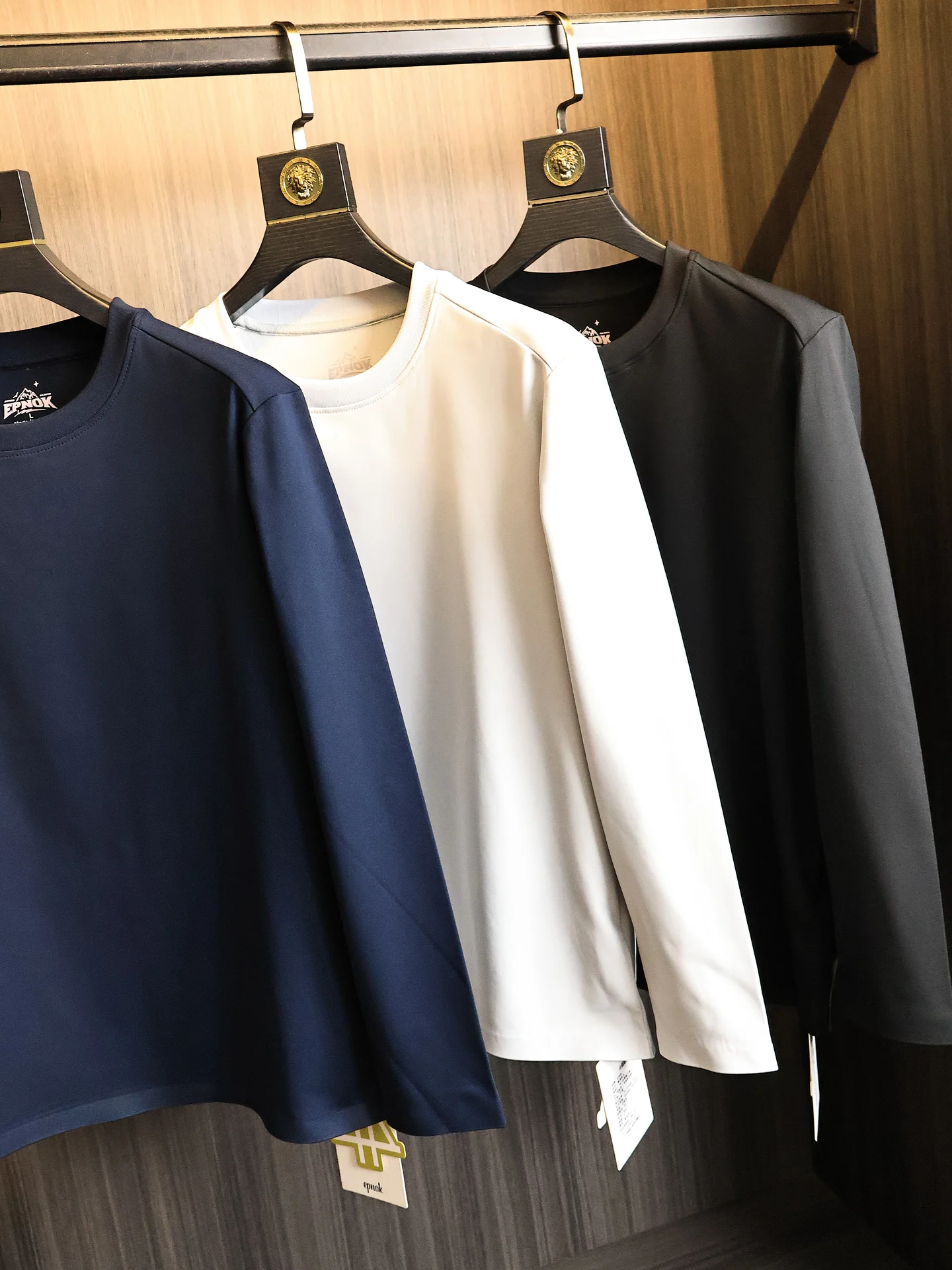 Men's Long Sleeve round Neck Thermal T-Shirt Seamless Pressed Glue Integrated Fleece Outdoor Sports Base Shirt Warm Elastic