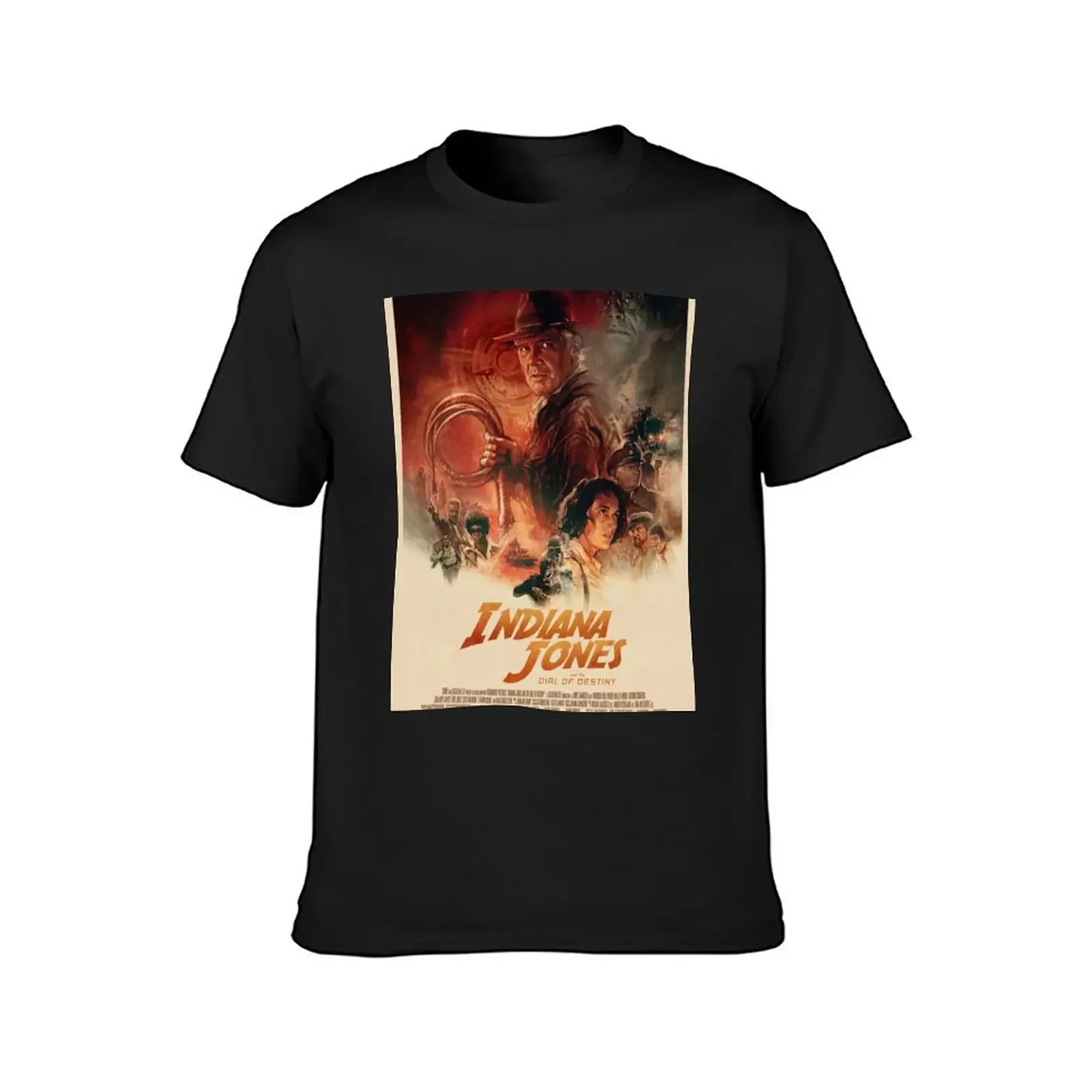 Dial Of Destiny I Vintage Cowboy Movie Poster T-Shirt anime tshirt summer clothes designer shirts Short sleeve tee men