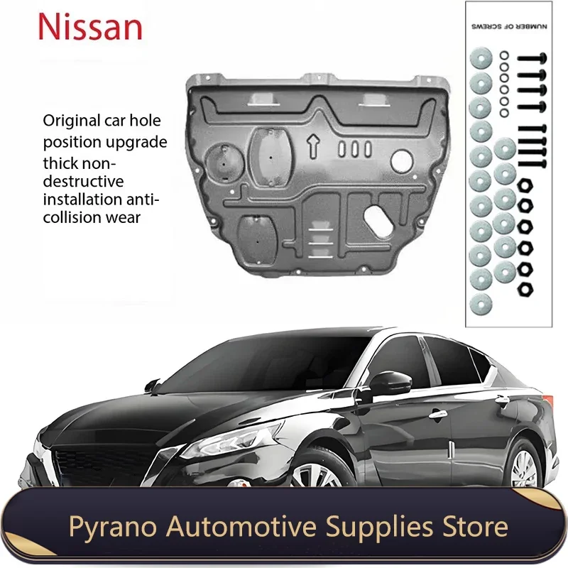 แผ่นบังโคลนรถอุปกรณ์เสริมรถยนต์สีดำใต้แผงบังโคลนสำหรับ Nissan Altima 2019-2024 2.0T