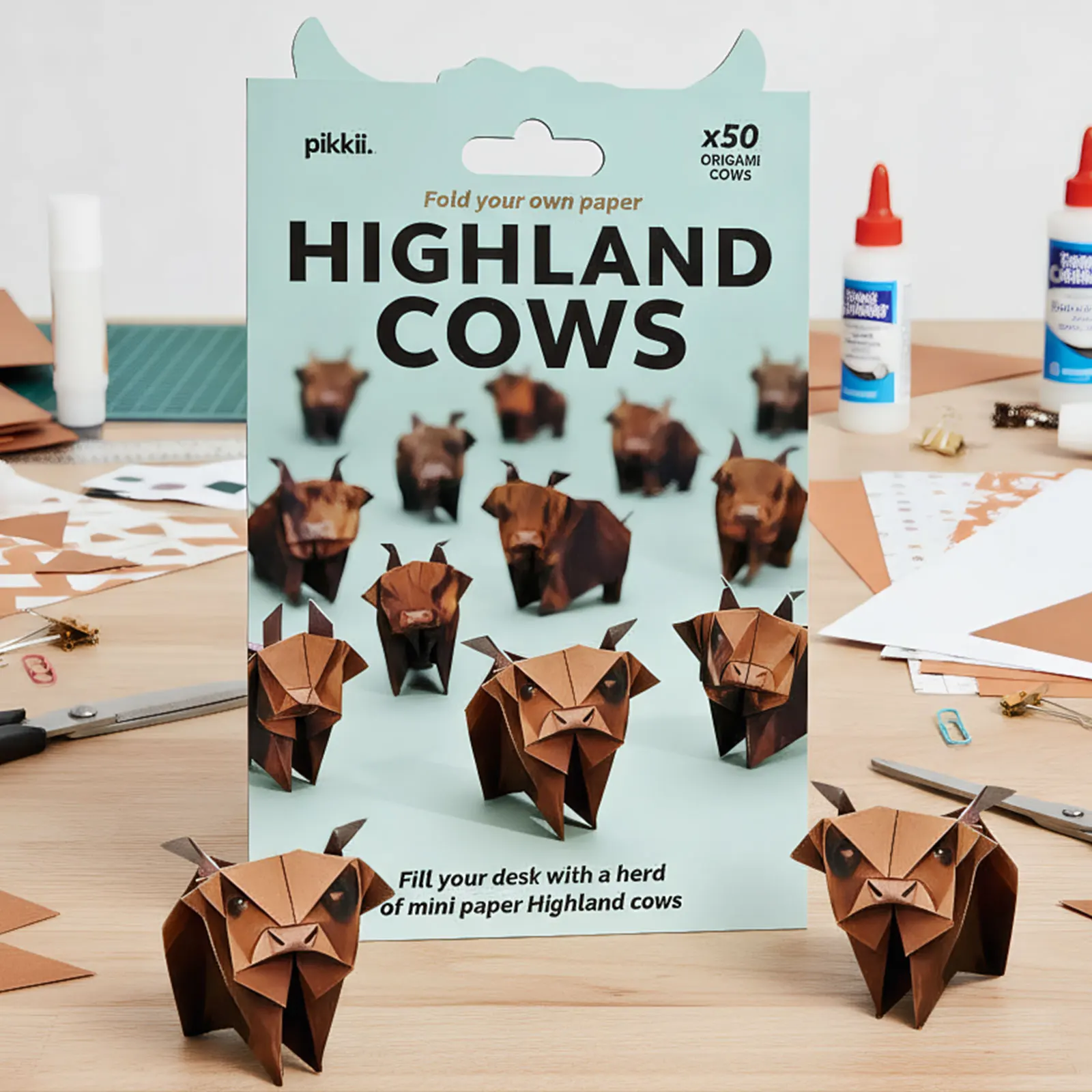 Cats Handmade DIY Paper Creative DIY Paper Cat Dog Dinosaur Folding Animal Folding Craft Paper Set for Adult Kids Cat Lover Gift