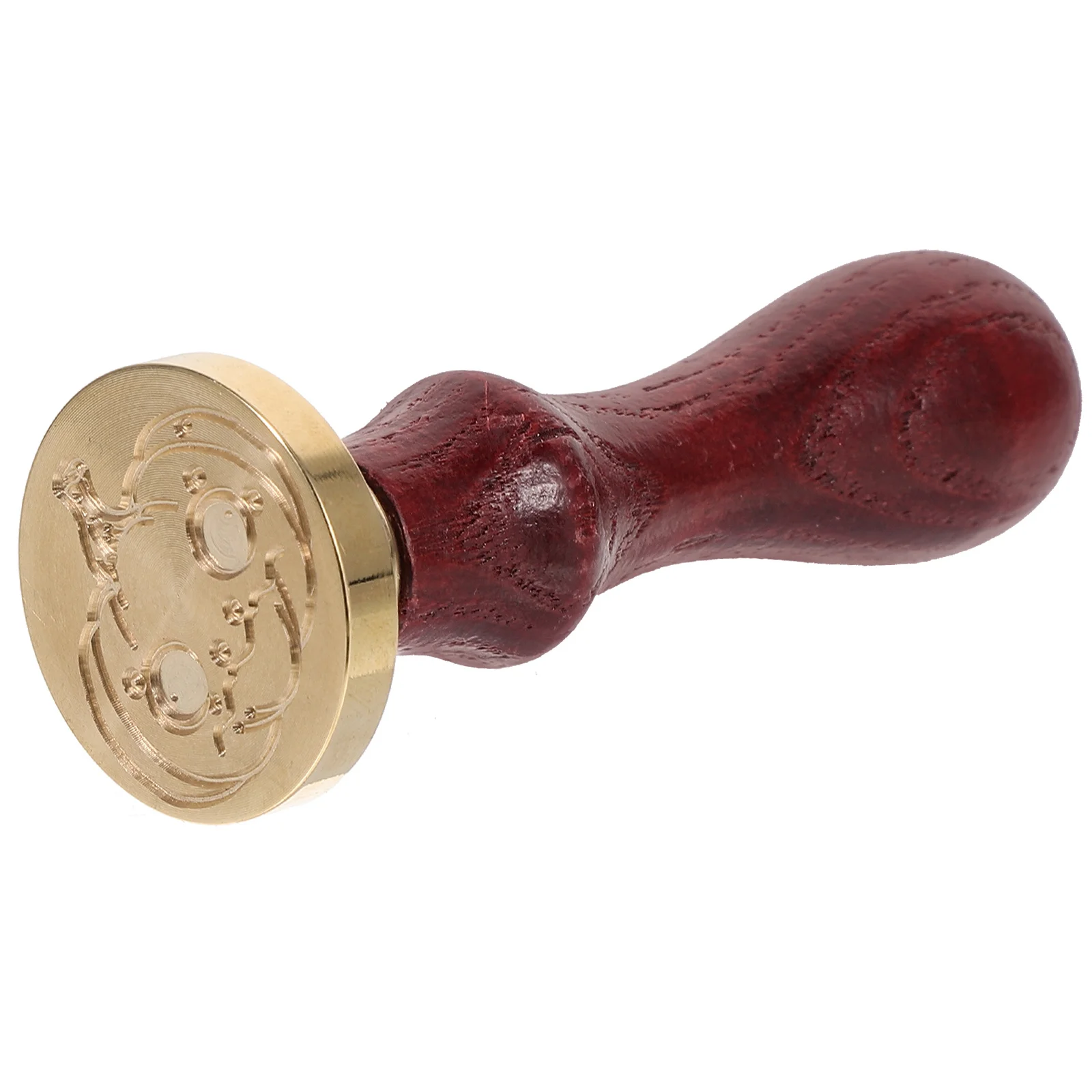 

Copper End Wax Seal Stamp Wooden Handle Scrapbook Invitation Wine Package Embellishment Wax Seal Stamp Head Letter Stamps