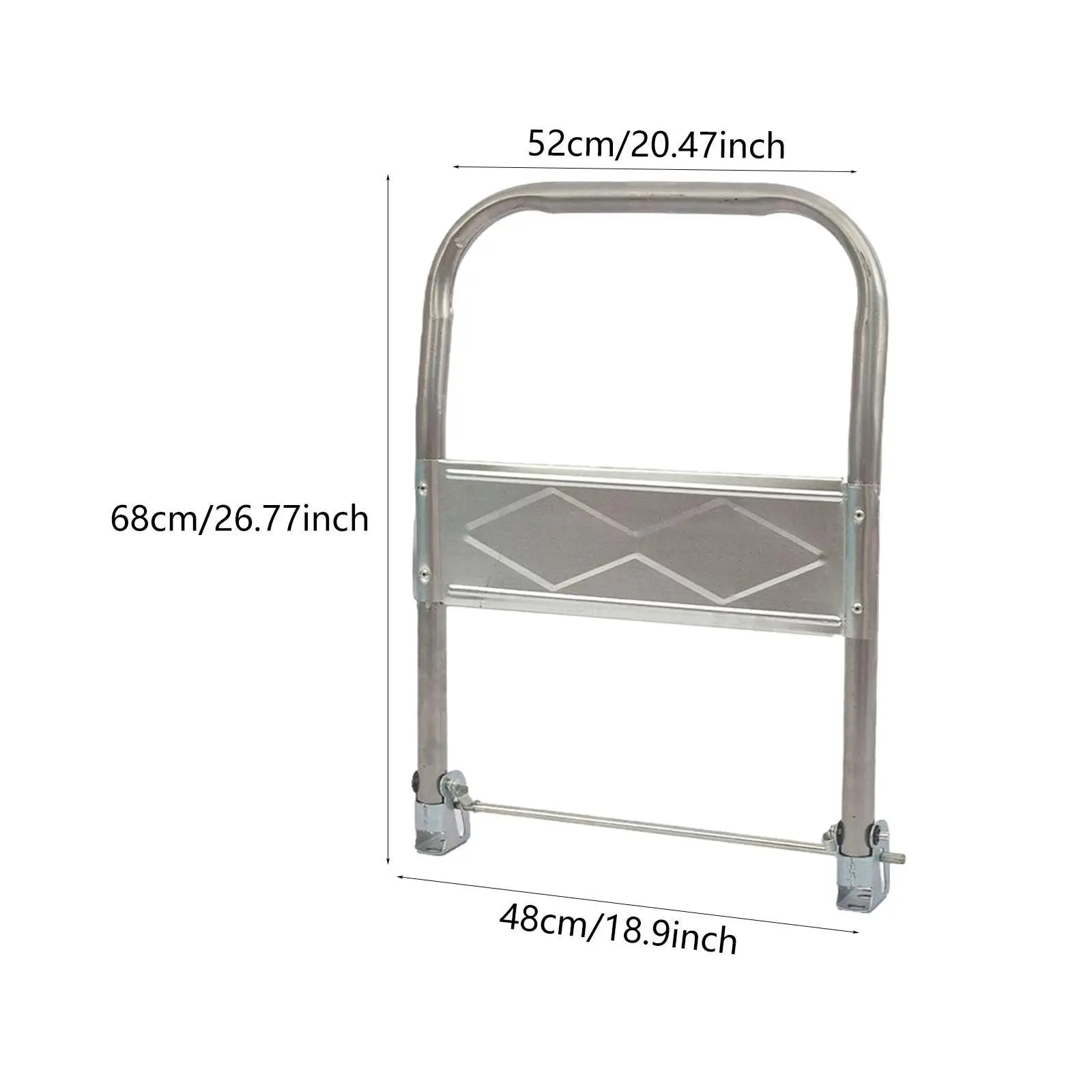 مقبض شاحنة بمنصة معدنية قابلة للطي ومقاوم للصدأ ومقبض عربة مسطح لعربة اليد المحمولة واستخدام المستودعات المنزلية