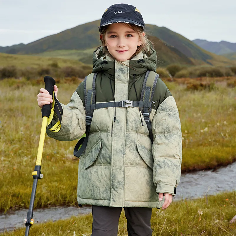 OLEKID 2025 Winter Down Jacket For Girl Hooded Thick Warm Teenage Girl Jacket Coat 5-12 Years Kids Parka Children Outerwear Coat