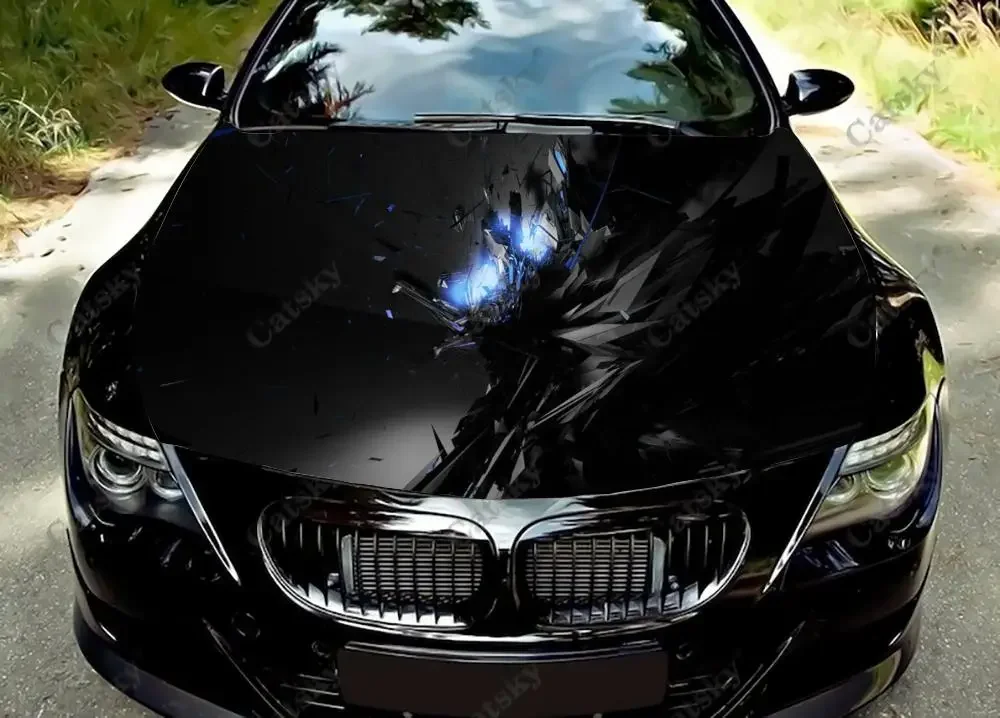 

Геометрическая треугольная графика, наклейка на капот автомобиля, виниловая наклейка, графическая пленка, графическая наклейка, живопись, самоклеящаяся для большинства автомобилей