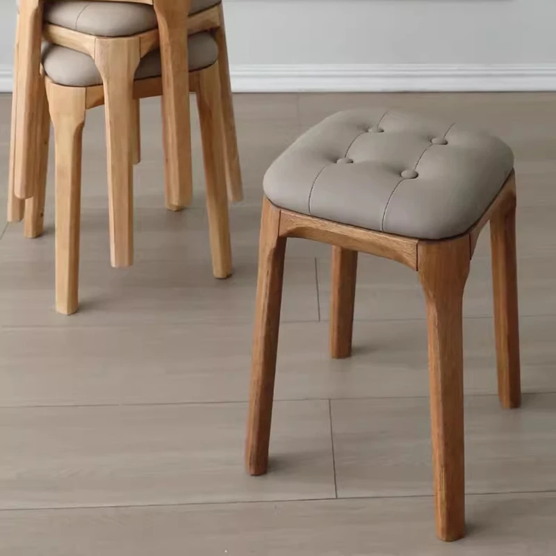 Foldable Wood Dinning Stool Household Living Room Design Dining Chairs Bedroom Dresser Sedie Da Cucina Kitchen Furniture