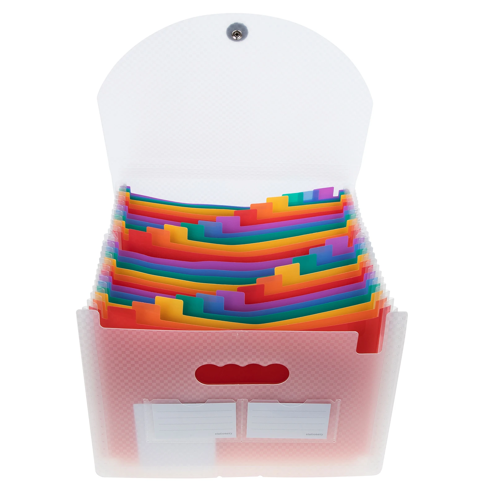

Accordion File Folder ganizer Multiple Pockets for Documents Receipts Business Cards Vouchers Coupons Tickets PP Material