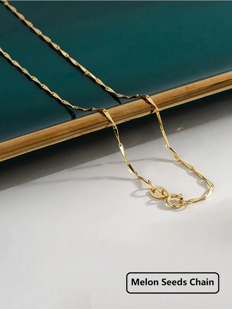 925 Sterling Silber Minimalistische 40cm 45cm Damen Einfache Halskette für Frauen Halskette Geschenke Mode Hochwertige Feine Schmuckstücke – Detail 2