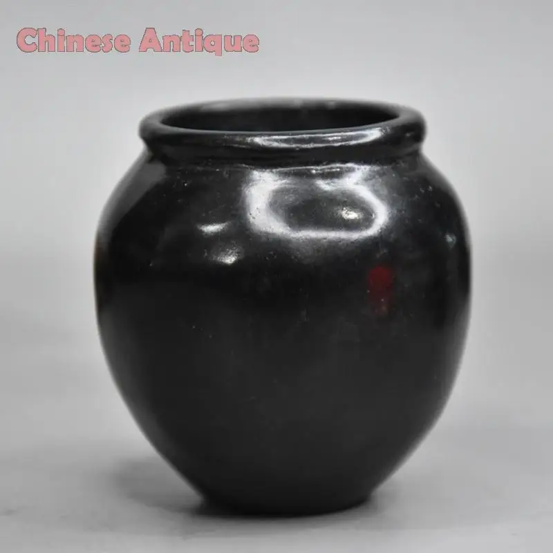 

Tibet Hongshan Culture Antique Meteorite Kettle Flagon Teapot Collection Stone Carving Gifts Home Decor Desk Decoration Ornament