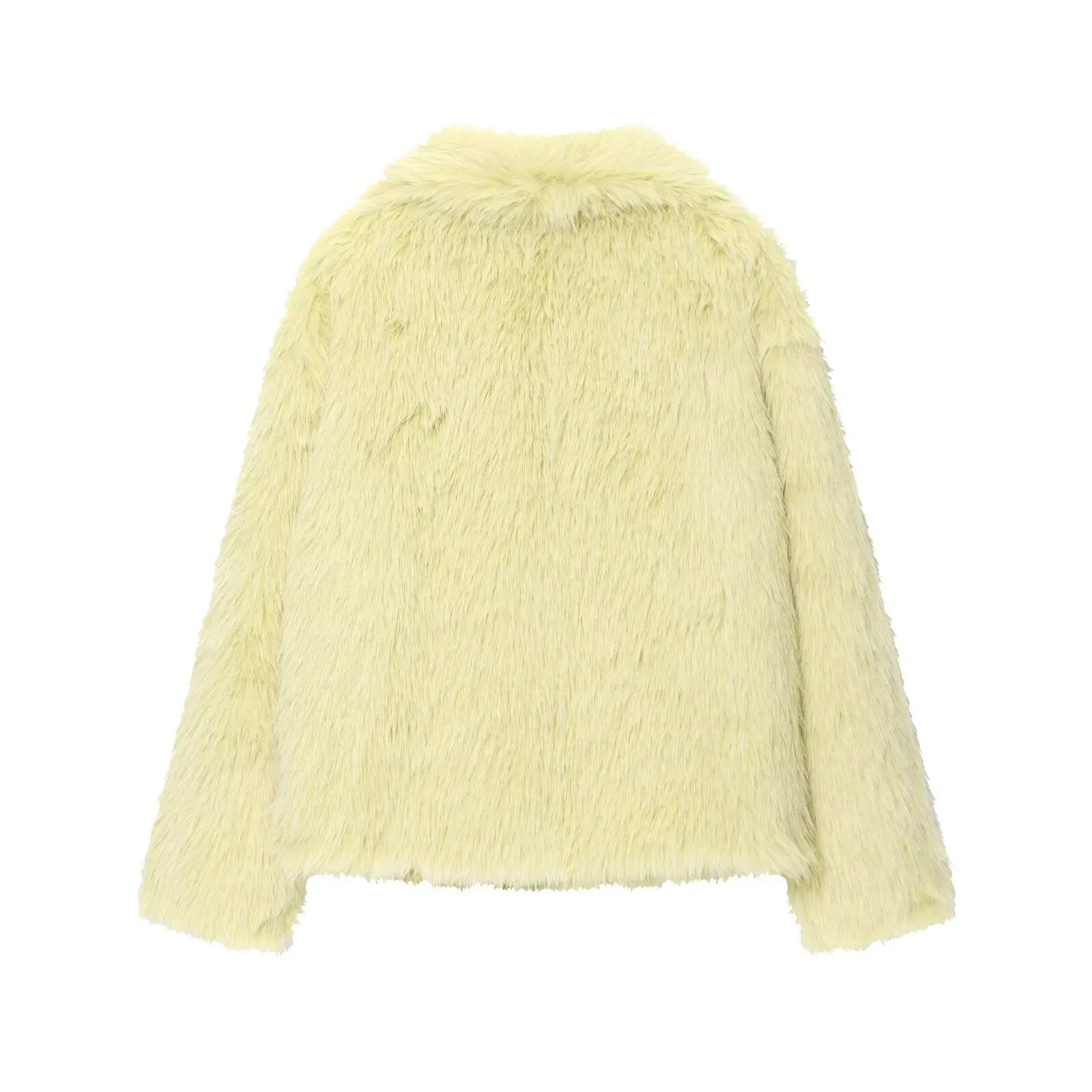 Women's Faux Fur Jacket 2026 Winter New Fashion Short Wide Lapel High Quality Soft Touch Versatile Outerwear