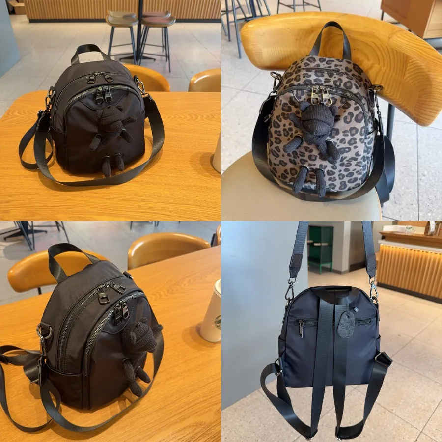 

【New style】Women's backpack autumn new shoulder bag waterproof nylon shoulder bag casual fashion small backpack cute doll bag f