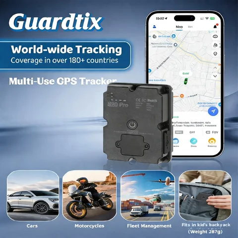 Real-Time GPS Asset Tracker Magnetic Locator with 7500mAh Battery IP67 Waterproof SOS - Requires Subscription