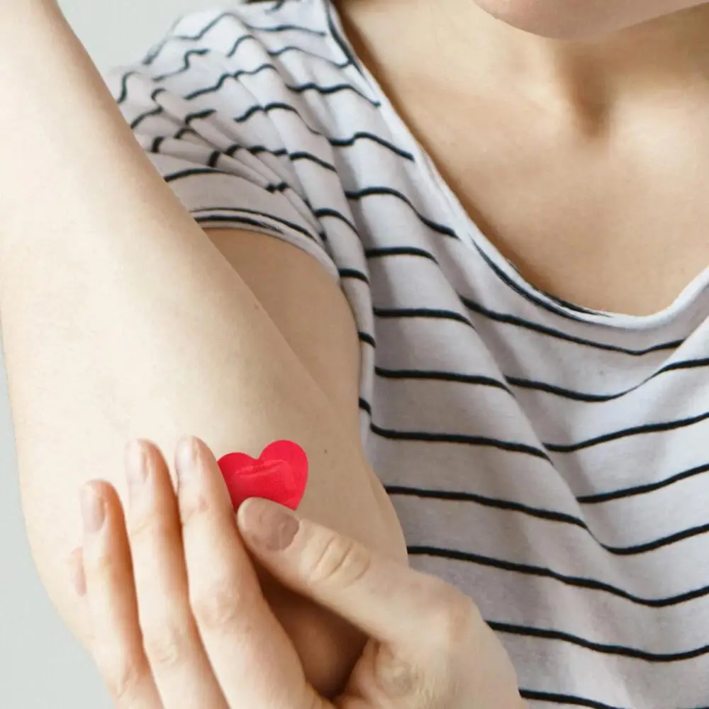 

10Pcs/Bag Pad Hydrocolloid Dressing Heart Shaped Bandage First Patches Brace Gauze Self-adhesive Wound Aid Heart-shaped U0T8