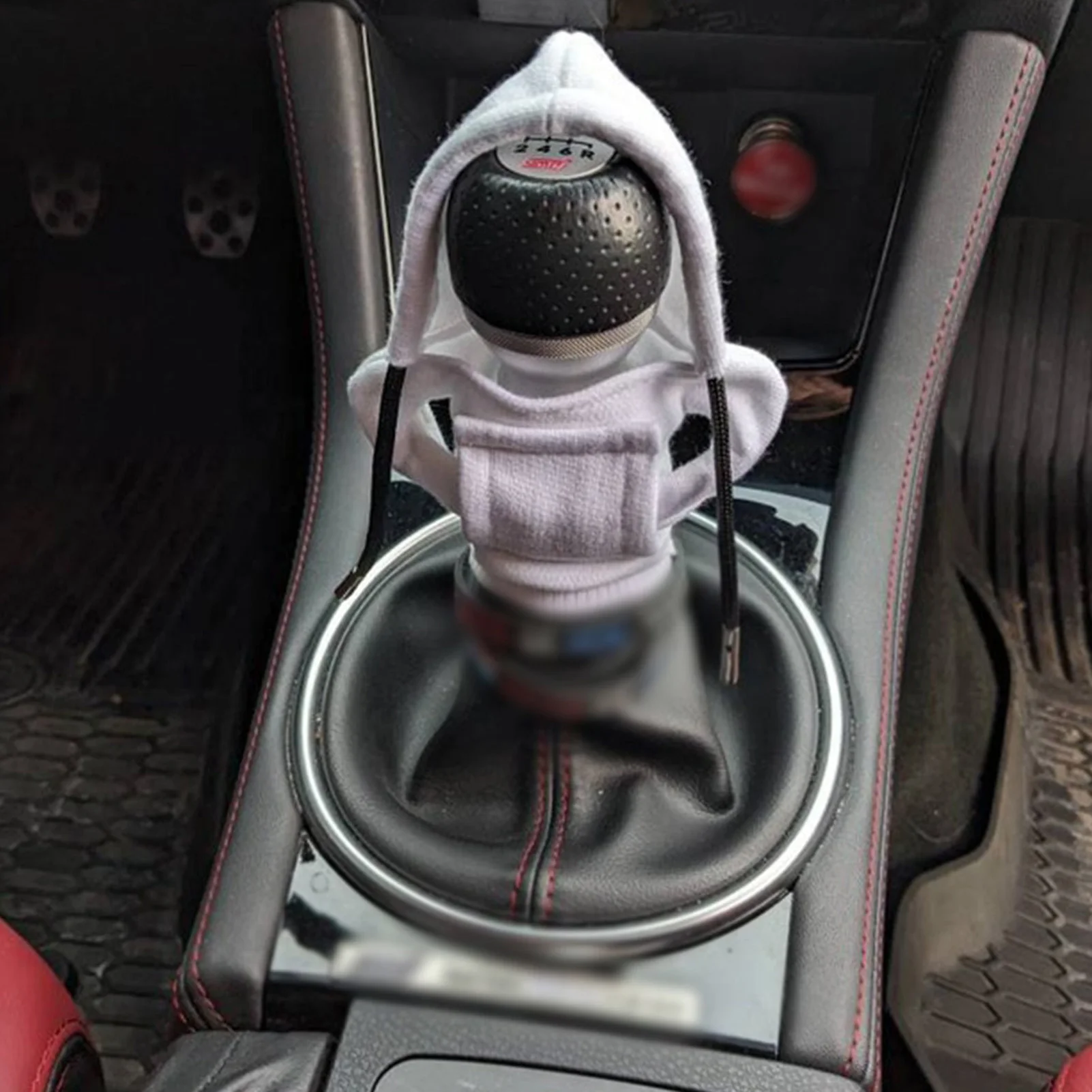 Car Gear Shift Cover Gear Handle Knob Hoodie Cover Decoration Fits Manual Automatic Universal Car Shift Lever Interior Decor