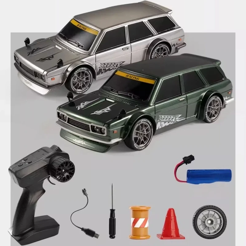 1/24 محاكاة RC الانجراف سباق السيارات 4WD عالية السرعة مع الضوء 2.4G راديو التحكم نموذج سيارة سباق المنافسة لعبة للبنين #4