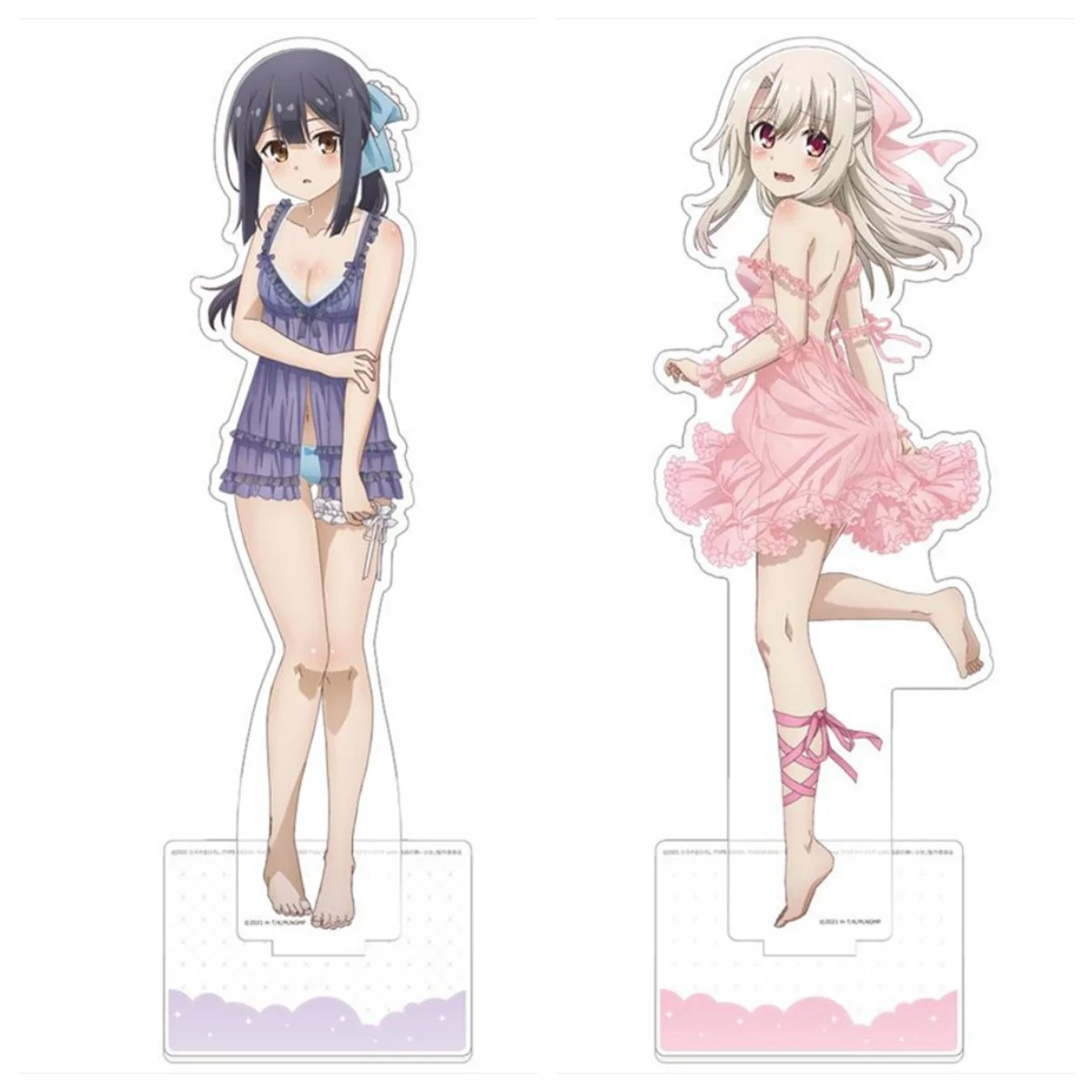 3pcs Anime Fate kaleid liner Acrylic  Keychain  Model Cosplay Charm Characters Ornament Accessories Goods Collection gifts 15CM