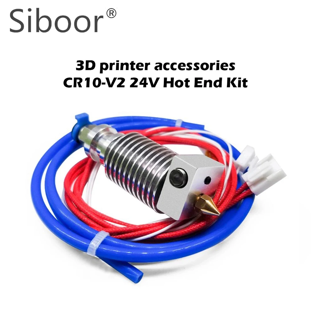 

24V Hotend CR10-V2 Extruder Hotend Kits Version Super Extruder Kits + PTFE Tubing MK8 Nozzle For Creality 3D Printer Accessories