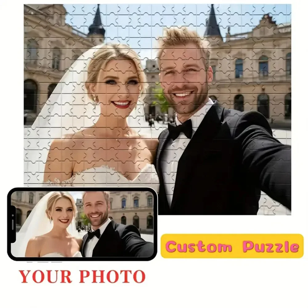 Custom Wooden Jigsaw Puzzle 35/300/500/1000pcs Personalized Photo for Best Gift