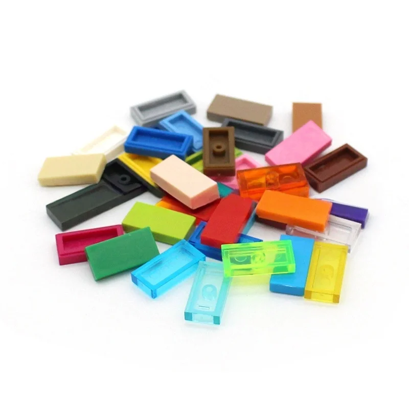 200PCS 1x2 Tile Building Blocks Bulk Accessories Brick 3069 MOC Bricks Floor Parts DIY Learning Toys Mass Pack for Kids 30070