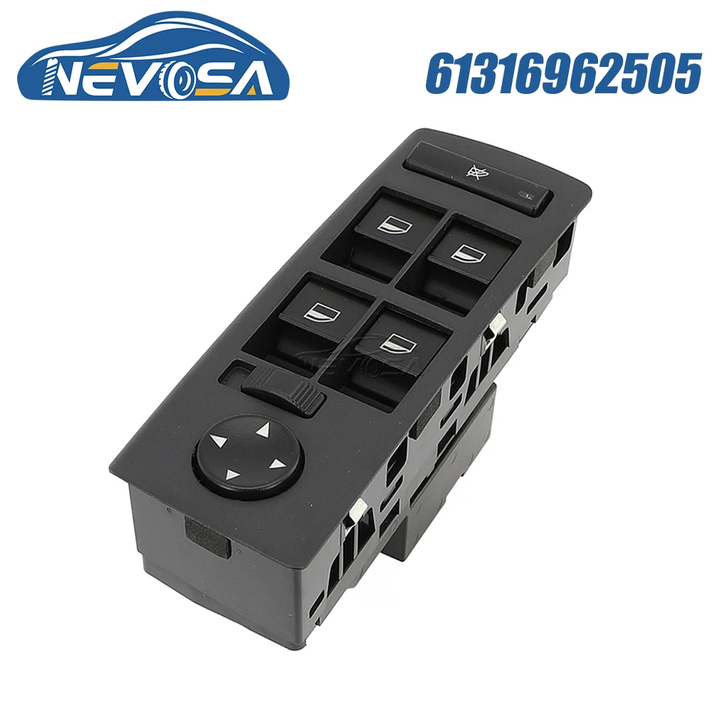 NEVOSA 61316962505 For BMW E53 X5 1999 2006 Electric Power Window Control Switch Regulator Button Assembly 61316962505 Car Paret