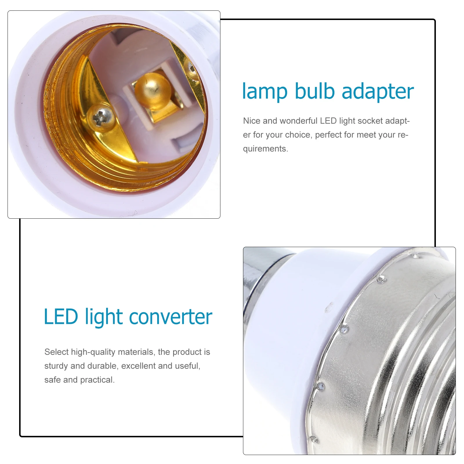 

2Pcs Lamp Holder Adapter Long Flexible E27 to E27 Light Converter for LED Lamp Table Ceiling Light Bulb Socket Converter