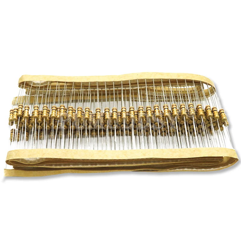 50PCS 1/2W Carbon Film Resistors 5% 1R-10M 1K 10K 4K7 100K 200K 560K 1M 3M3 Ohm Color Ring Resistance 10R 47R 100R 220R image 2