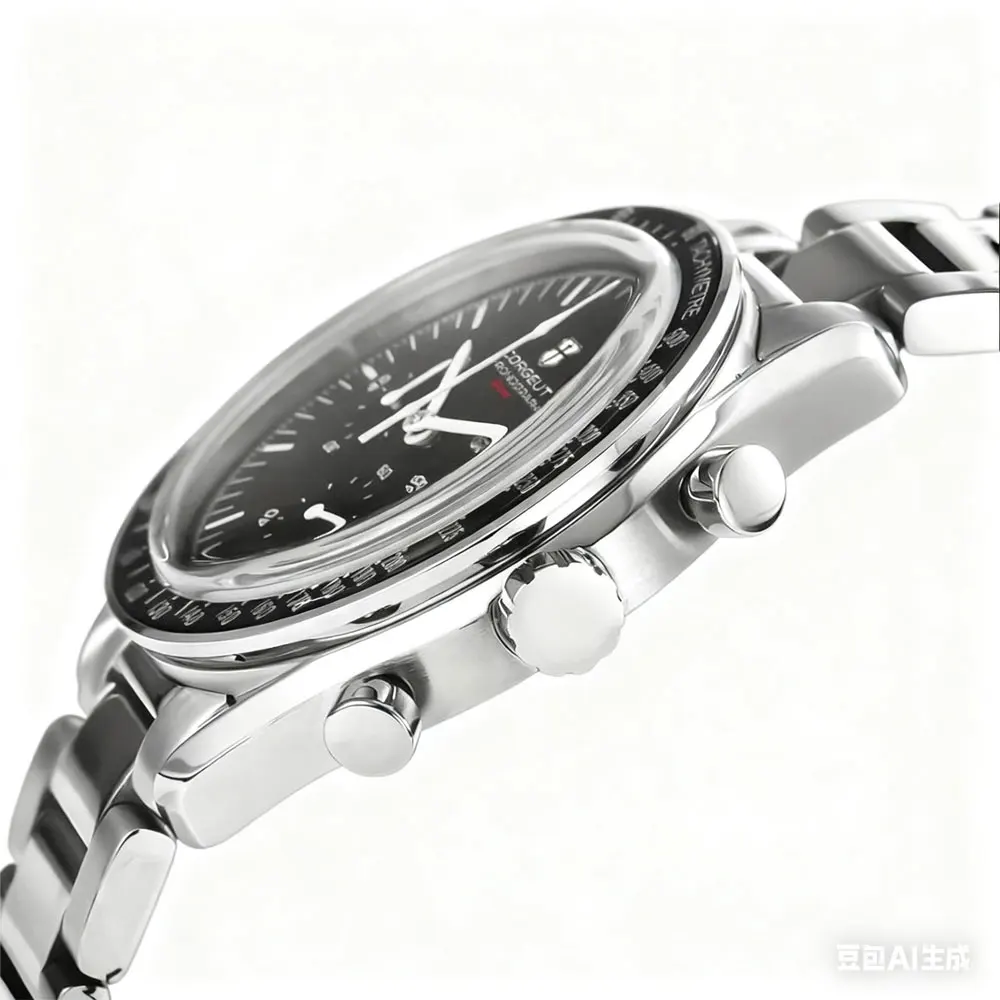 Logotipo personalizado corgeut 40mm vk63 quartzo cronógrafo relógio masculino à prova dwaterproof água часы муж ngaе couro esporte relogio homem relógios