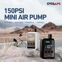 CYCLAMI HW125 Bomba de inflado eléctrica para bicicleta Mini inflador de aire portátil de alta presión de 150Psi