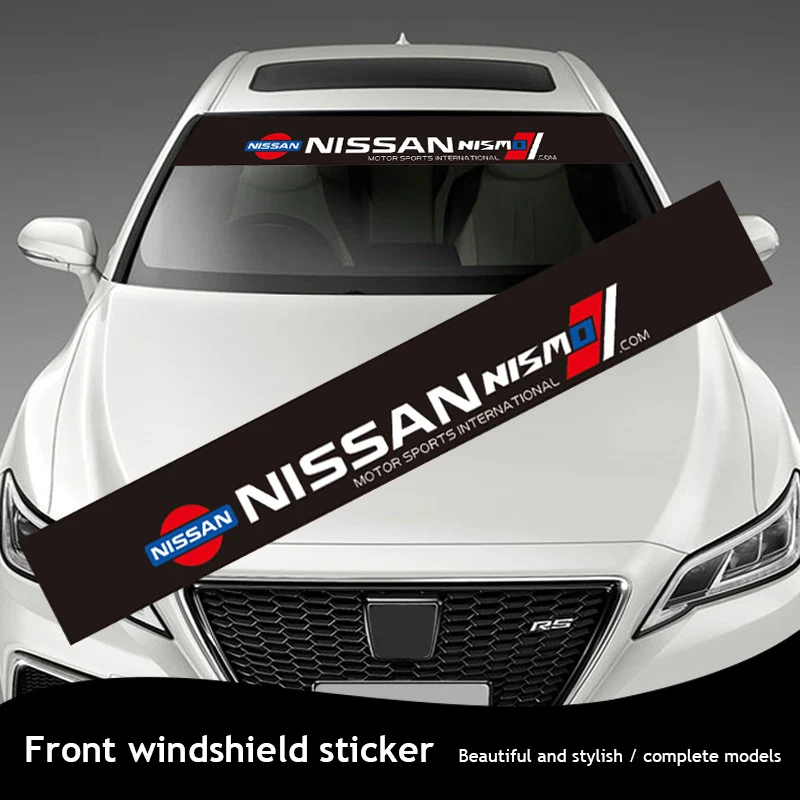 Adesivo de decoração para para-brisa dianteiro e traseiro de carro, para Nissan GTR NISMO Qashqai Patrol X-trail Tiida Navara Sylphy Juke Teana Skyline