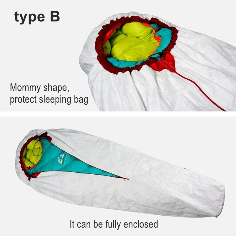 3F UL GEAR Tyvek Bivy Sack Outdoor Camping Sleeping Bag Cover Ultralight Portable Bivy Bag Waterproof Moisture-proof