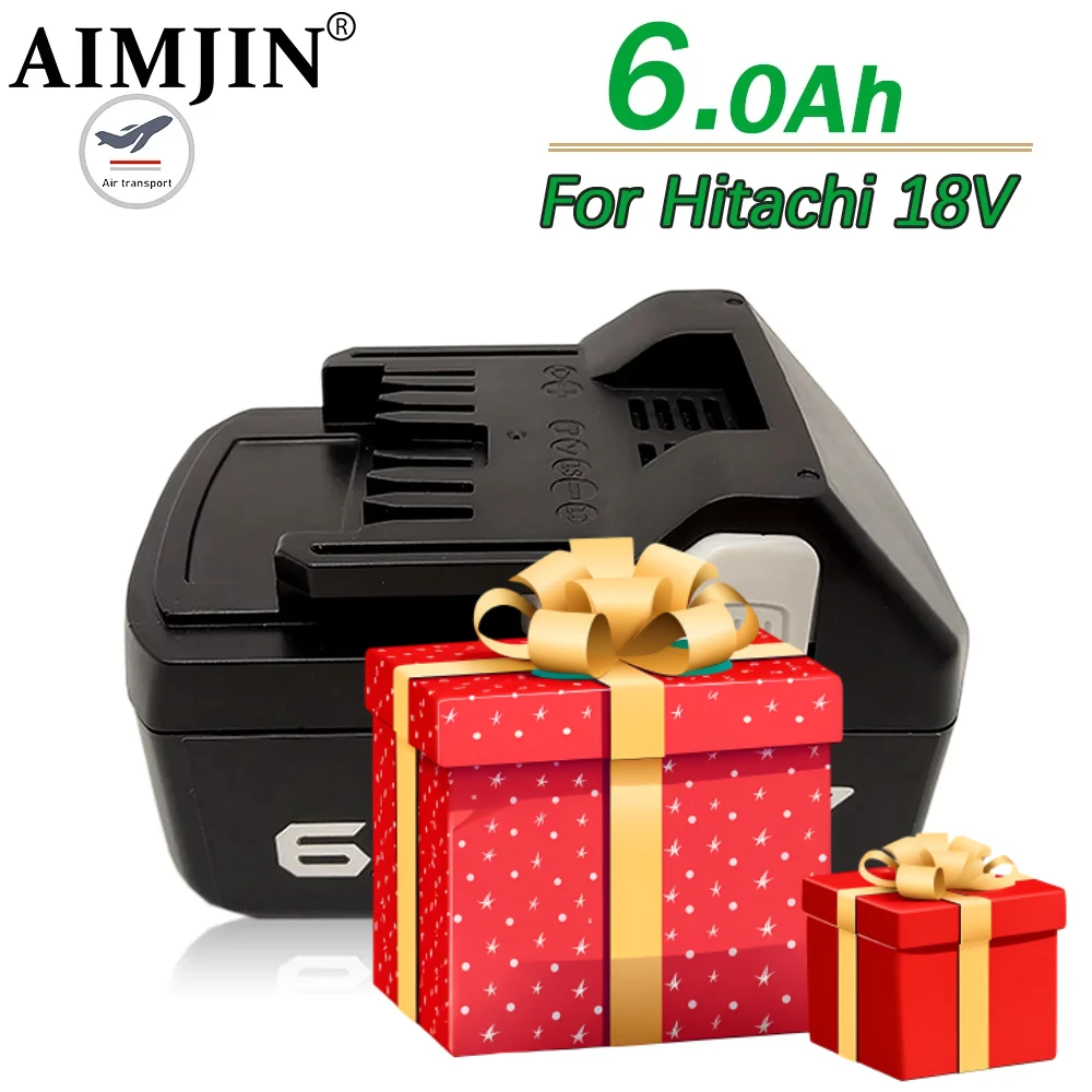 

For Hitachi/HiKOKI Cordless Power Tool BSL1850 BSL1860 BSL1840 DS18DSL C18DSL 330139 Li-ion Rechargeable Battery 18V 6.0Ah