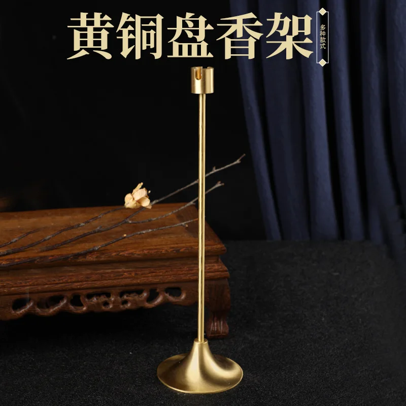 Brass Incense Holder, Buddhist Incense Utensil, U-shaped Incenses Holder, Household Buddhist Niche Dedicated for Incense Supply
