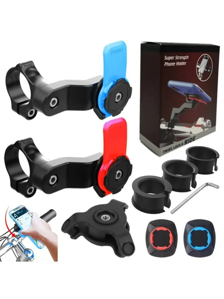 Motorfiets Telefoonhouder Telefoonbeugel Trillingsdemper Fietsstuur Navigatie Ondersteuning voor 4,7-7,2'' telefoon - afbeelding 2