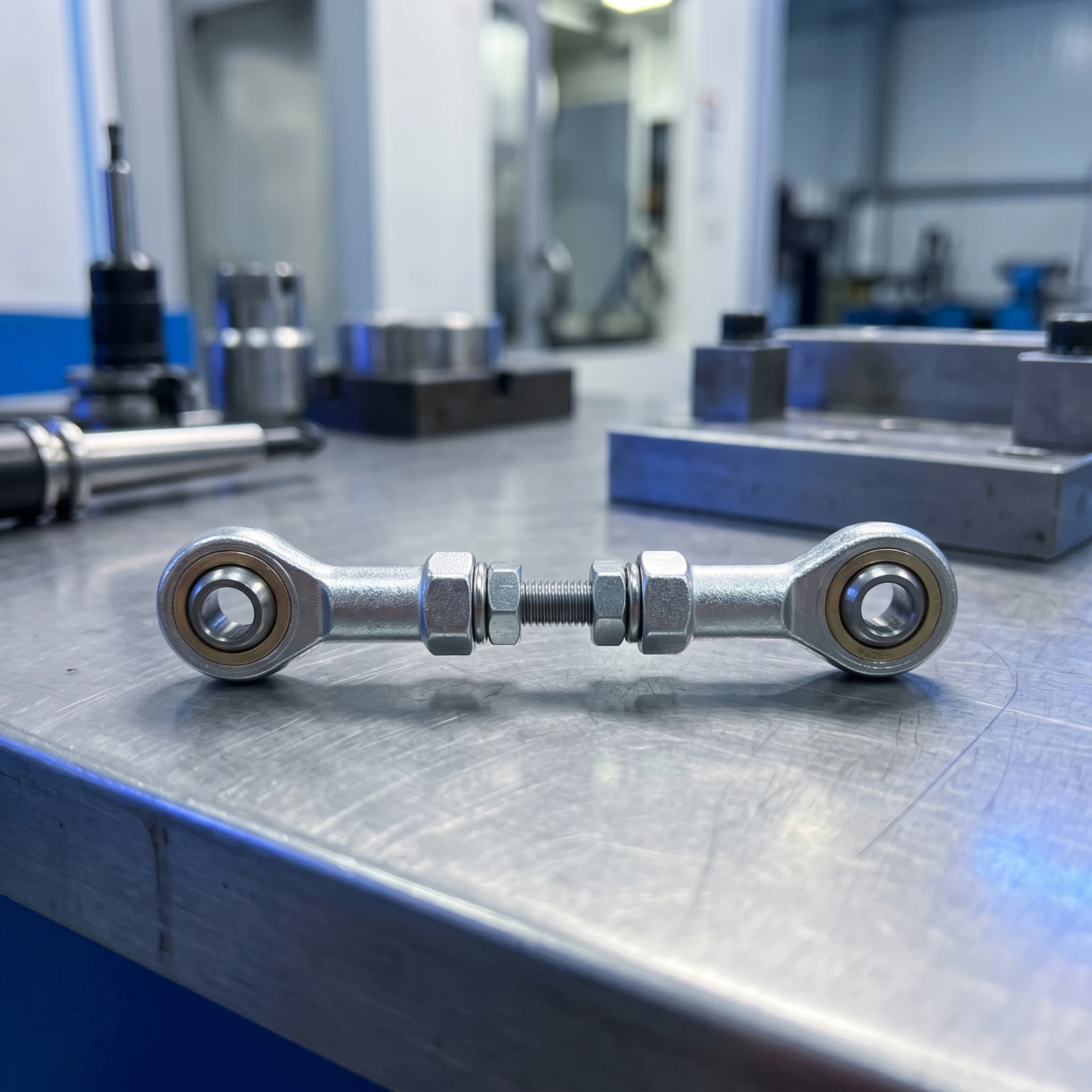 Adjustable Linkage Rod Push-Pull Linkage Rod with Lock Nuts Pushrod Self-Aligning Hardware Long-Lasting for Mechanics