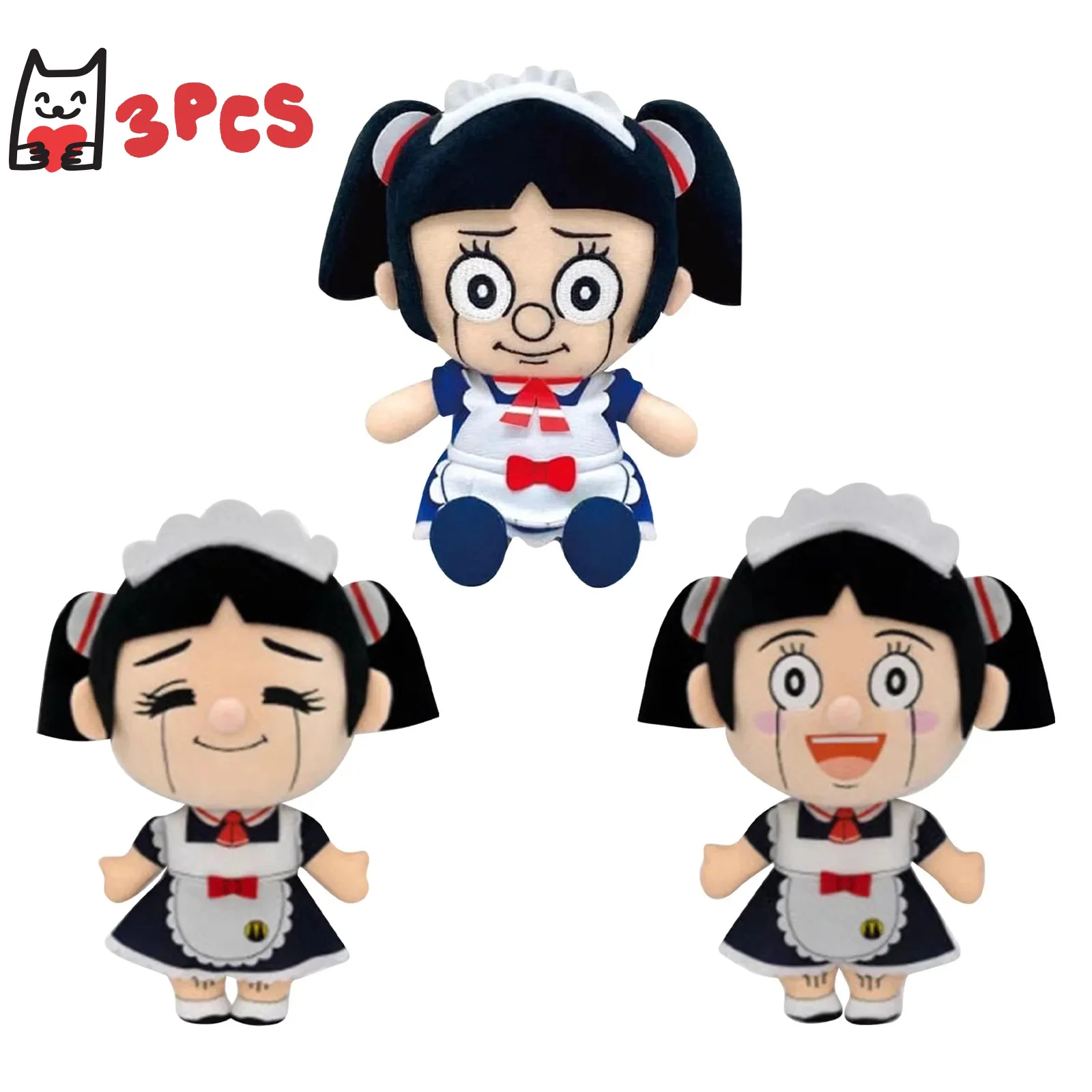 

Anime I and the Robot plush toys,3pcs Robot plush dolls,Cartoon Plush Doll Robot Maid Rag Doll,Gifts for anime lovers