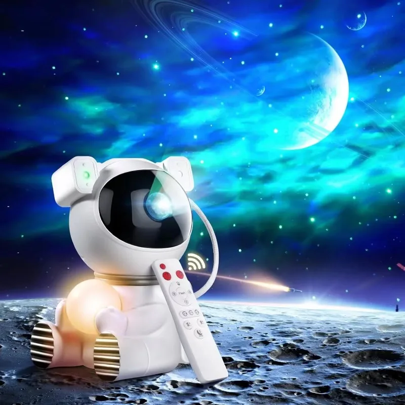 Astronaut Star Galaxy Projector Lamps Starry Sky Night Light Moon LED Lamp for Home Room Bedroom Decorative Luminaires Kids Gift