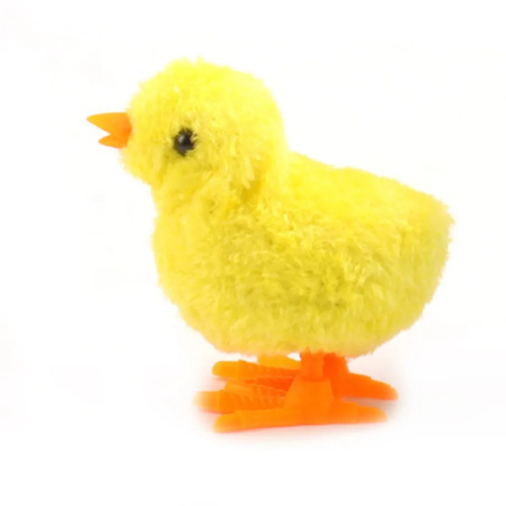 Gift Plastic Easter Running Chick Yellow Blue White Pink Jumping Wind Up Chick Animals