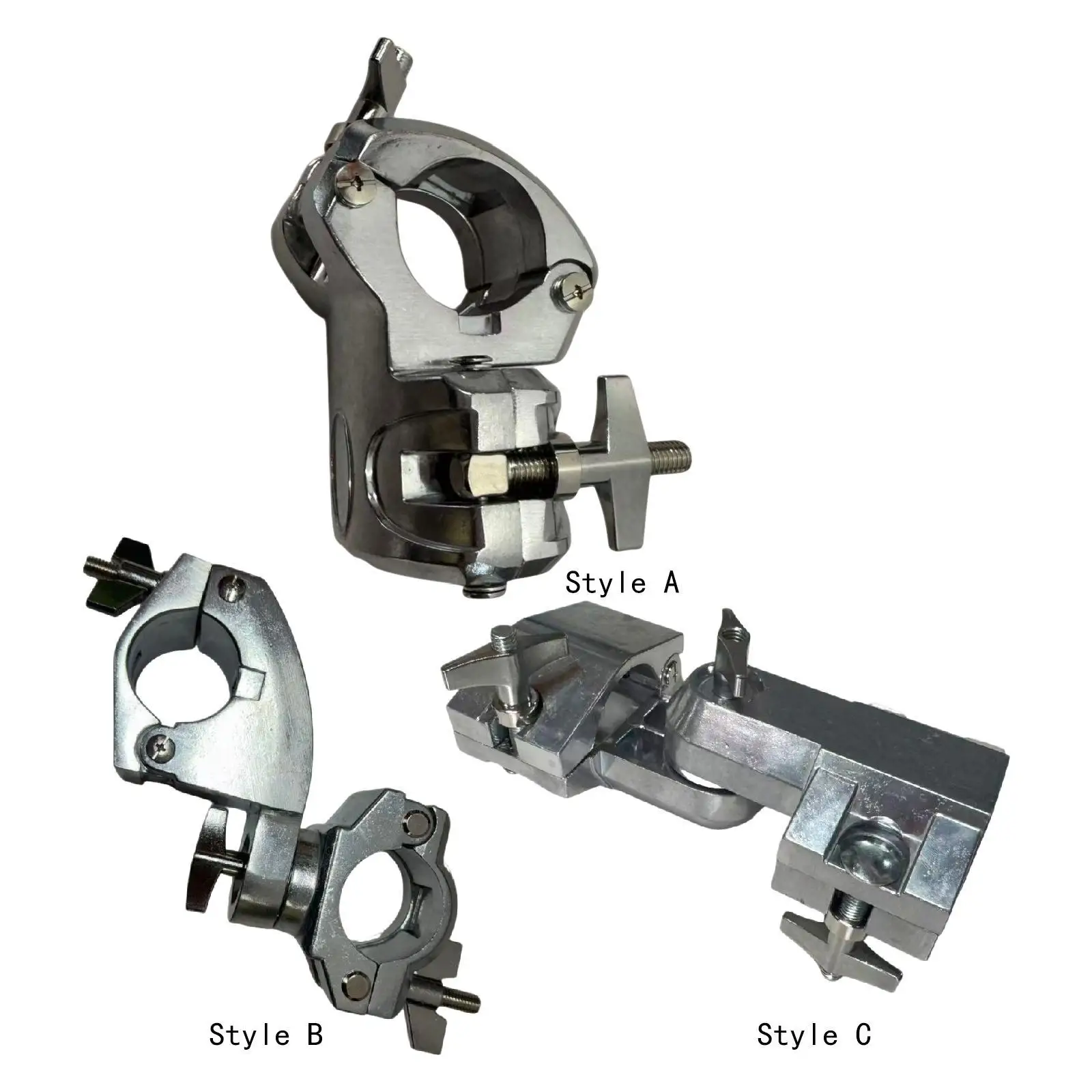 Drum Set Clamp Connector Adjustable Metal Rack Mount Pipe Clamp Drum Hardware Accessories for Professional Drum Rack System