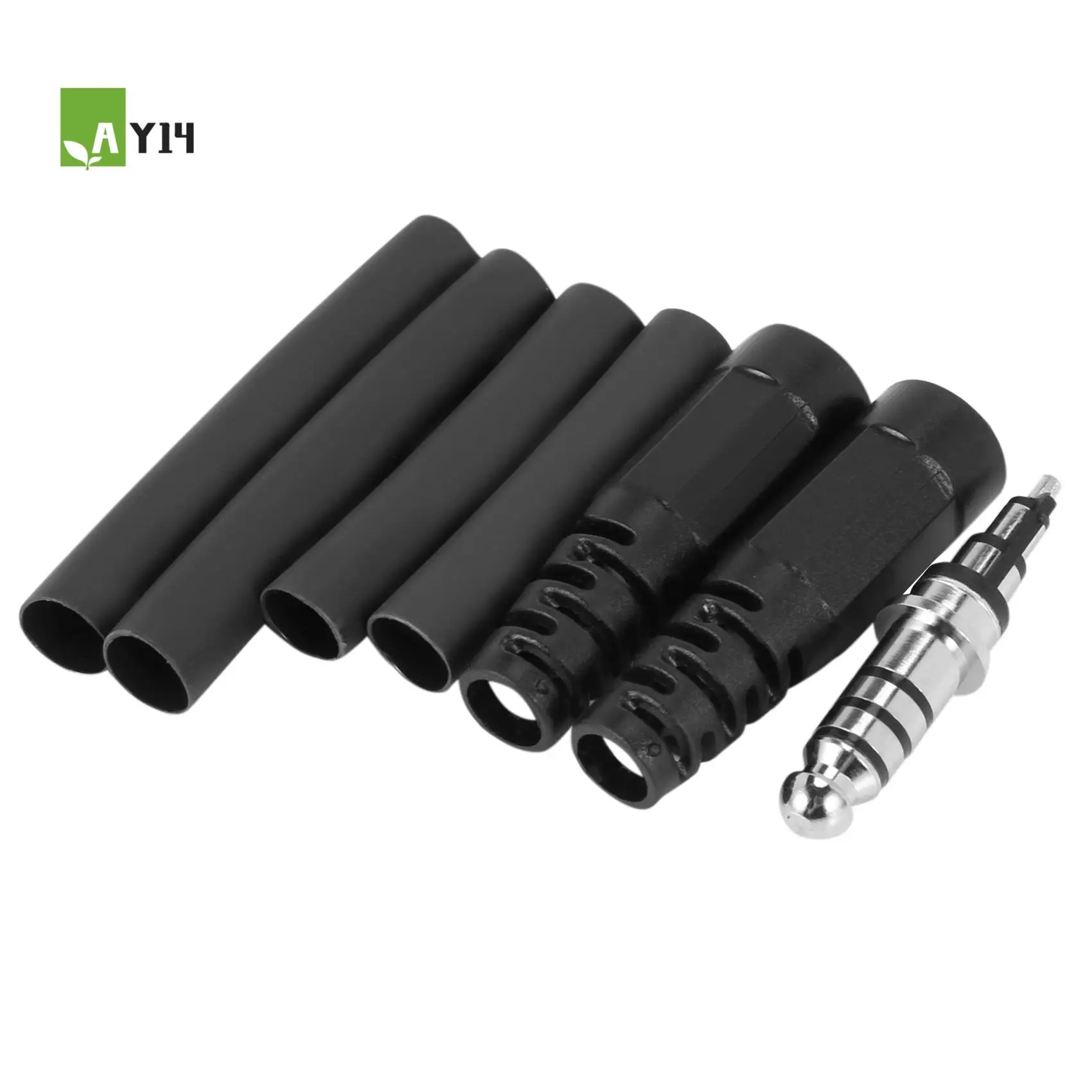 AY14 -Replacement Helicopter Plug Headset Adapter U-174 / U Type A Solder For David Clark Helicopter Headset