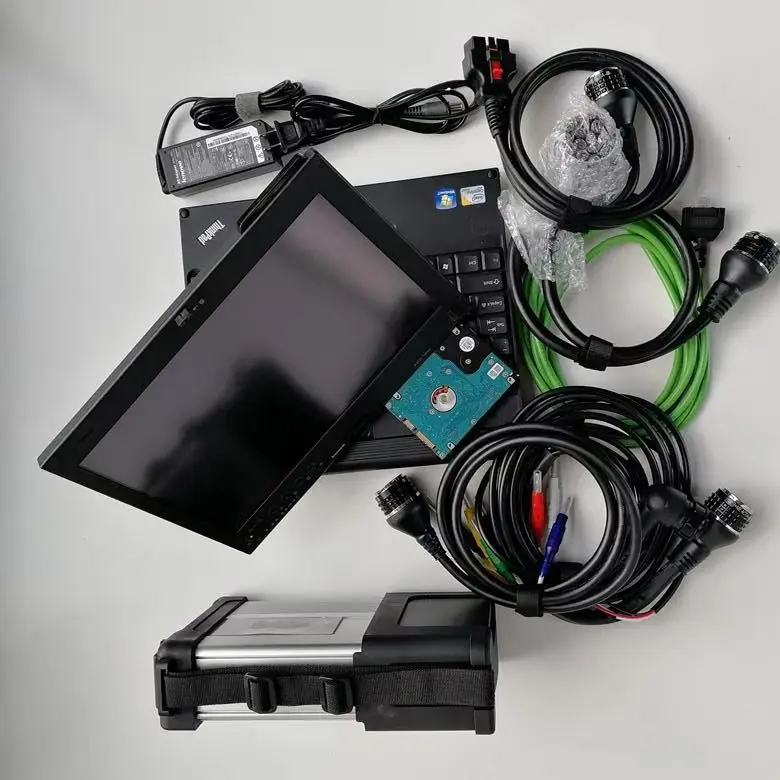 

MB STAR C5 Кабели мультиплексора 2025.06V установка программного обеспечения в 90%Новый ноутбук X220T i5 SD Connect C5 автомобильный диагностический инструмент готовый к использованию