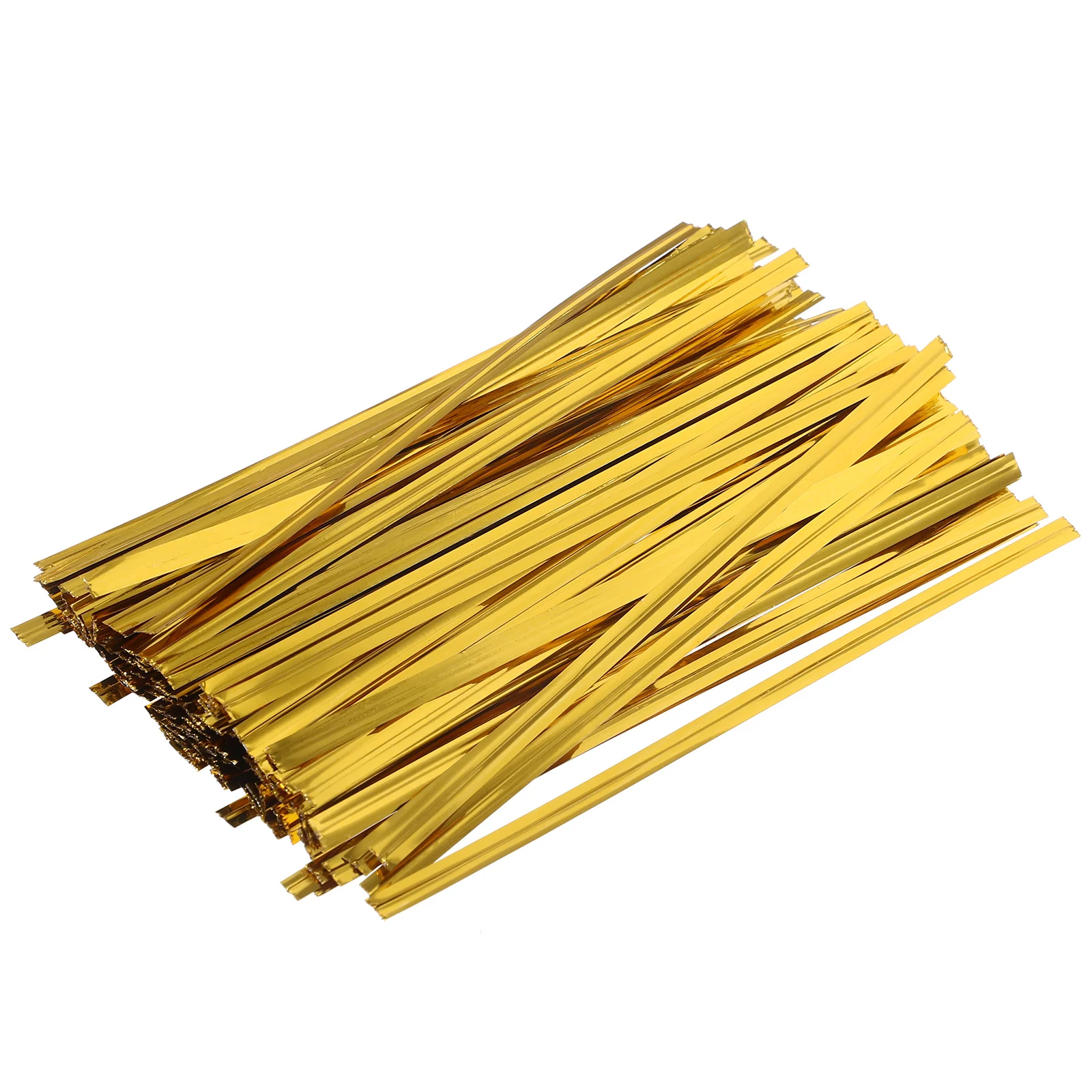 800 Pcs Gold Color Ties for Gift Wrapping Candy Bag Bread Bag Treat Bags Party Supplies Festive Decorations