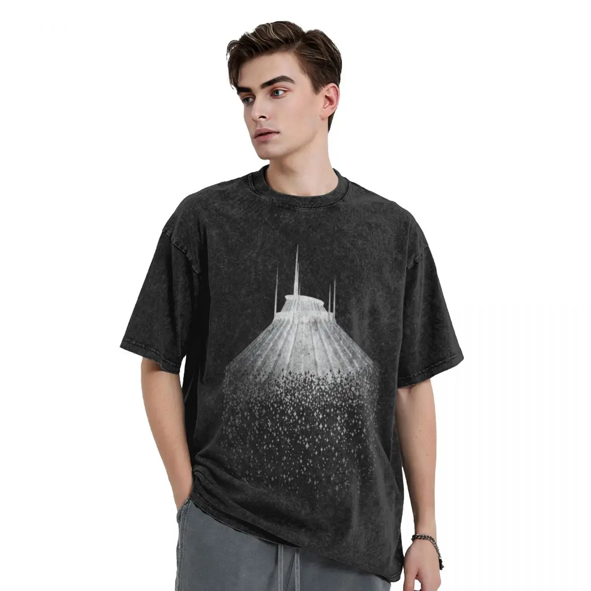 Blast to Space Mountain T-Shirt aesthetic clothes quick-drying oversized graphic tee Short sleeve tee men