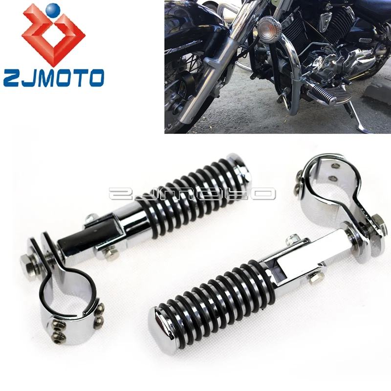 Motorcycle Highway Footpeg 32mm 38mm Crash Bar Tube Footpeg Clamp Footrest Mount Clevis For Harley Honda Shadow VTX 28mm 25mm